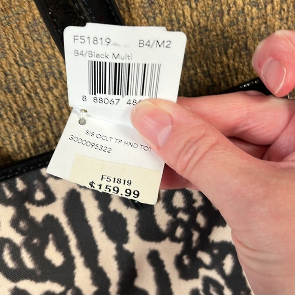 Coach black multi hand tote - Picture 6 of 9